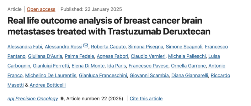 Alessandra Fabi: Real-Life Analysis of T-DXd in Brain Metastases